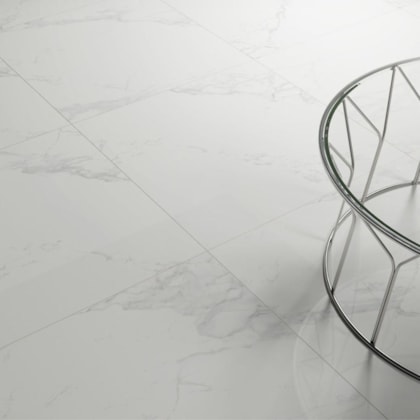Porcelanato Elizabeth Le Blanc Polido 84x84cm Retificado