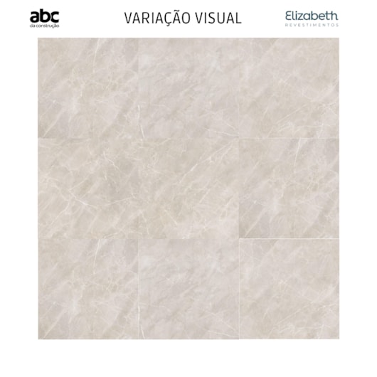 Porcelanato Elizabeth Luxury Acetinado Bege 84x84cm Retificado  - Imagem principal - b175adf0-630b-45cf-8961-446ec3871b5b