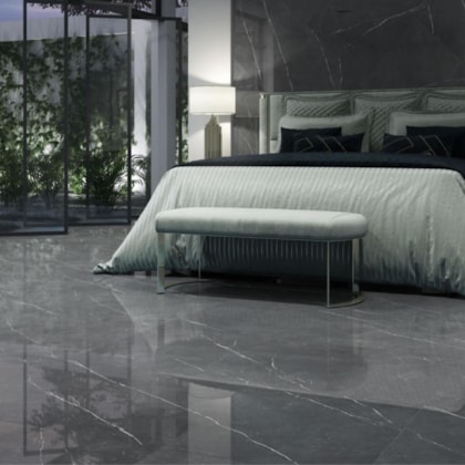 Porcelanato Elizabeth Nobile Gris Polido 60x120cm Retificado