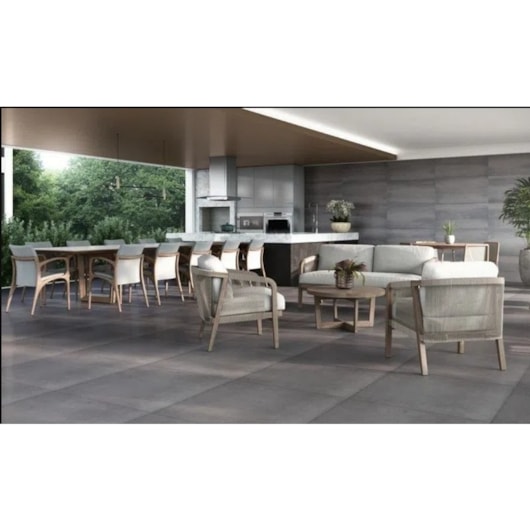 Porcelanato Elizabeth Urban Gray Acetinado 84x84Cm Cinza Retificado - Imagem principal - 9d1ff0da-95b4-440f-830e-93fd323e7686