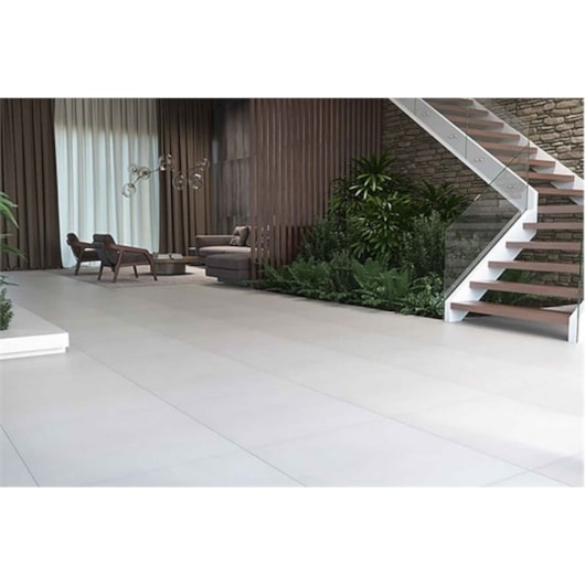 Porcelanato Elizabeth Urban Off White Acetinado 84x84Cm Branco Retificado - Imagem principal - aa89d644-85ad-412a-97af-965897b3cacf