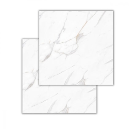 Porcelanato Embramaco Calacata Gold Branco Polido 82x82cm Retificado 