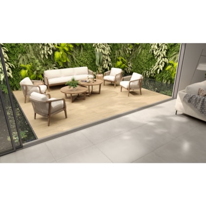 Porcelanato Embramaco Detroit Gray Plus 83053 83x83cm Retificado