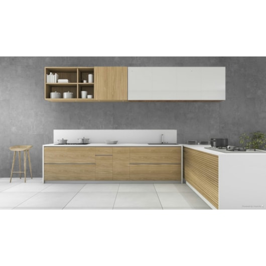 Porcelanato Embramaco District Gray Plus 83027 Acetinado 83x83cm Retificado  - Imagem principal - 47cea6a5-a55a-47b7-96b2-5a3076b502e3