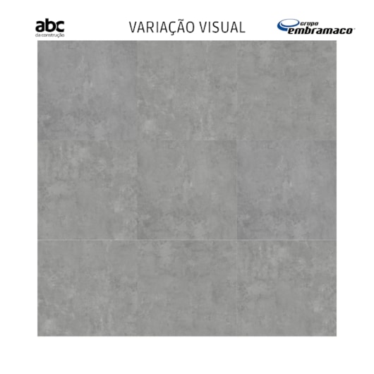 Porcelanato Embramaco District Gray Plus 83027 Acetinado 83x83cm Retificado  - Imagem principal - 5877c352-8453-4e6a-b303-a4c4ee54115d