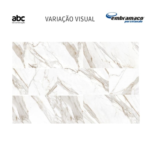 Porcelanato Embramaco Gran Calacata Premium Lux Polido 62x121cm Retificado - Imagem principal - 9f915586-6a47-4d3e-9b01-540c43013f1c