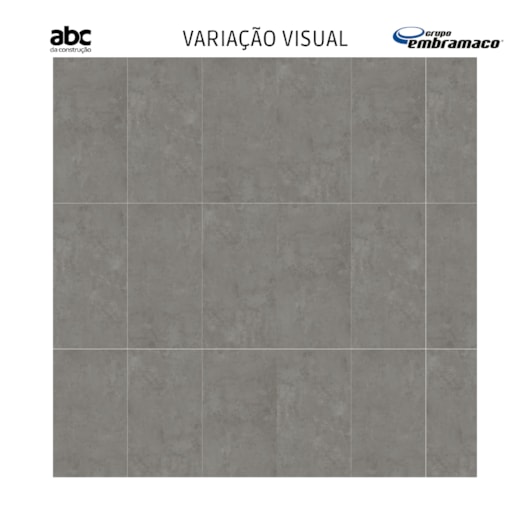 Porcelanato Embramaco Gran District Gray 60519 Acetinado 62x122cm Retificado  - Imagem principal - c5ff1eb9-8332-4d62-b827-8133bf2e69cf