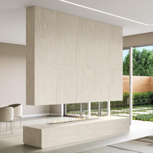 Porcelanato Embramaco Gran Travertino Luxor 62x122xm Retificado - Imagem principal - 7e8f88bb-f943-469e-b716-79867deed95a