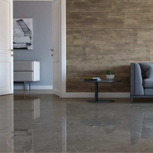 Porcelanato Embramaco Marmi Grafite Lux Polido 62x121Cm Retificado  - Imagem principal - c46129dd-66c6-467f-bf75-6b4bcb4bbe89