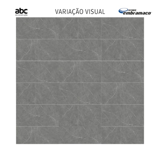 Porcelanato Embramaco Marmi Grafite Satiny 60590 62x122cm Retificado - Imagem principal - a948a9ee-1580-464a-a15f-204f1eaede47