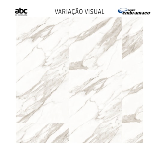 Porcelanato Embramaco Marmo Argos Satiny 94002 94x94cm Retificado - Imagem principal - b23fceba-d2f1-4907-876c-82139b228143