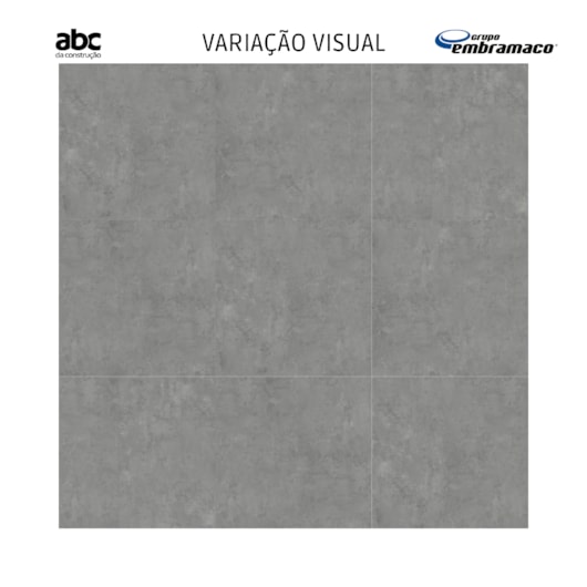 Porcelanato Embramaco Master District Gray 123002  Acetinado 123x123cm Retificado  - Imagem principal - 6a79b08e-955b-43e9-b0e5-8511ee429c9f