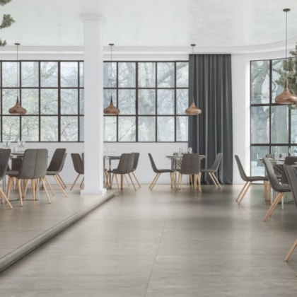 Porcelanato Embramaco Master District Gray Acetinado 123x123cm Retificado 