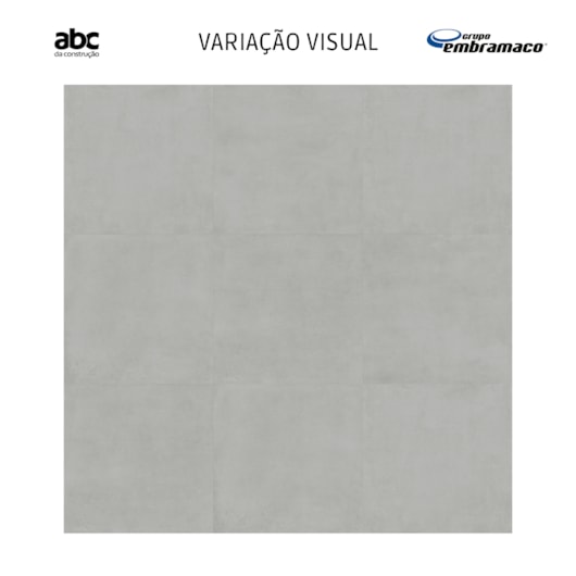 Porcelanato Embramaco Master Gales Gray Acetinado 123x123cm Retificado - Imagem principal - ae630b6a-0303-4d50-bf87-4fb43e60246f