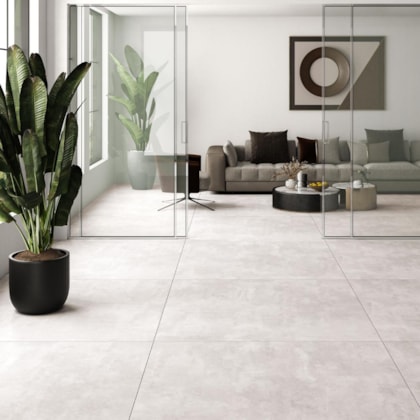 Porcelanato Embramaco Master Soft Concret 122x122cm Retificado