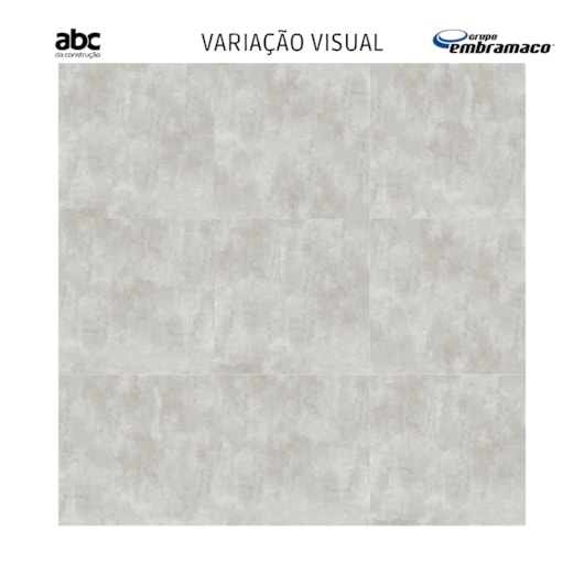 Porcelanato Embramaco Master Soft Concret Acetinado Cinza 123x123cm Retificado  - Imagem principal - 8e7628c1-0ef0-438e-983f-c678428c77f6