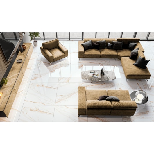 Porcelanato Embramaco Max Calacata Oro Lux 71 x71cm Retificado - Imagem principal - 0cee6778-b8a8-430f-a6b7-6568ee21e8b4