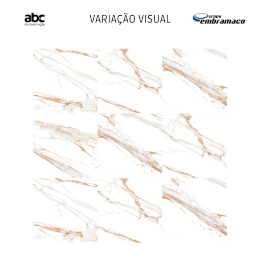 Porcelanato Embramaco Max Calacata Oro Lux P71252 71x71cm Retificado - Imagem principal - 8668d5d4-a5cf-42bb-a935-bd3fa3f4d41c