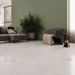 Porcelanato Embramaco Max Cemento Avorio Lux 71x71cm Retificado