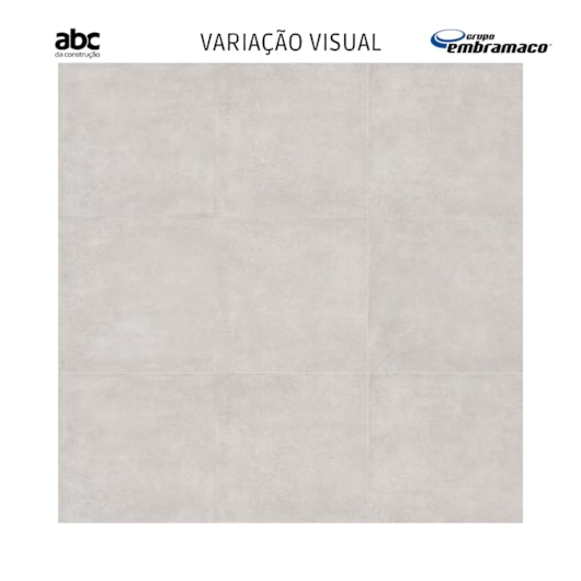 Porcelanato Embramaco Max Cemento Avorio Lux 71x71cm Retificado - Imagem principal - e33045d6-ae06-43ae-8c4a-9fb01841e05f