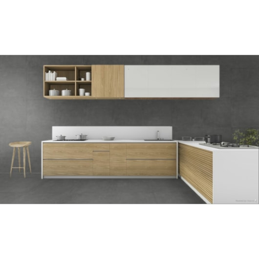 Porcelanato Embramaco Max Cemento Grigio Lux P71254 71x71cm Retificado - Imagem principal - 2228910e-7e1a-4d56-a23b-5fdac2c6cec2