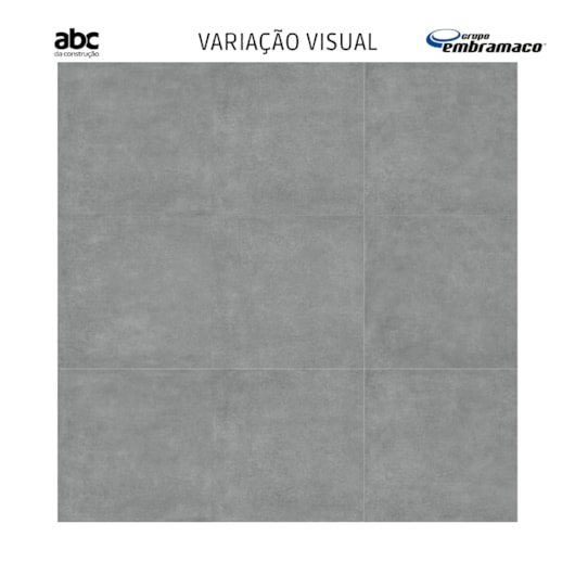 Porcelanato Embramaco Max Cemento Grigio Satiny 71204 Acetinado 71x71cm Retificado - Imagem principal - cb709b75-1b36-483e-bf53-aa3d35d72a61