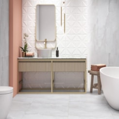 Porcelanato Embramaco Ônix Premium Lux Plus Polido Branco 82x82cm Retificado