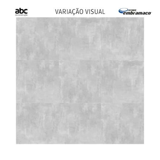 Porcelanato Embramaco Soft Concret Plus Cinza 83029 Acetinado 83x83cm Retificado - Imagem principal - d956c0ef-37e8-43bd-ad63-cee76e6af19d