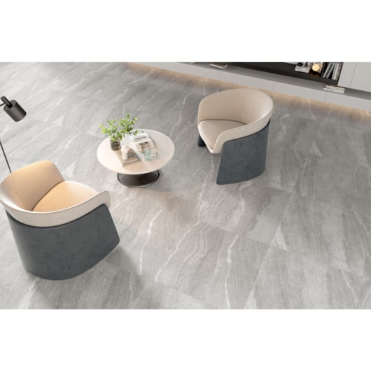 Porcelanato Embramaco Stone Portland Satiny 94x94cm Retificado  - Imagem principal - 165212a2-a14f-46e5-93dd-c1d3912dfd21