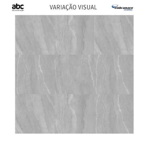 Porcelanato Embramaco Stone Portland Satiny 94x94cm Retificado  - Imagem principal - 39fa9820-705f-4110-bed6-d3b14bc8160d