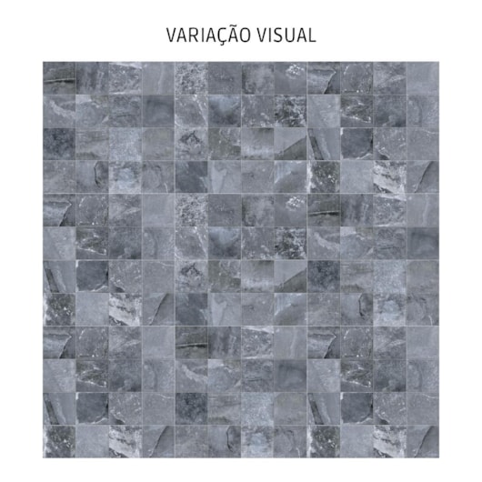 Porcelanato Embramaco Stone Vulcânico Blue 61,8x61,8cm Retificado - Imagem principal - 1293809c-2c83-4bea-948d-8b619ec46c6e