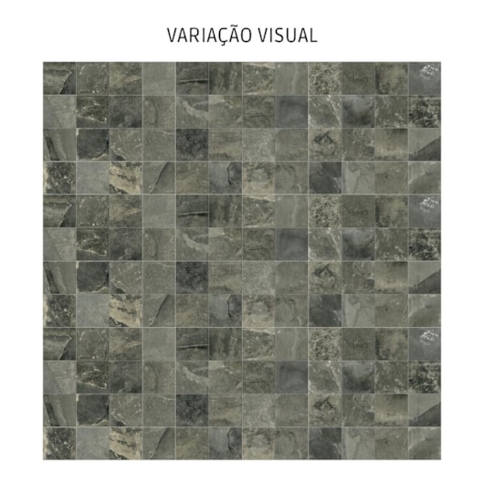 Porcelanato Embramaco Stone Vulcânico Green Ldx Abs 61,8X61,8cm Retificado - Imagem principal - 7606b53f-e806-4bac-a485-ea6e31c9e7bb