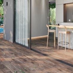 Porcelanato Incepa  Campestre Café Acetinado 20x120cm Retificado