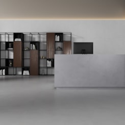 Porcelanato Incepa Polis Cinza Polido 90x90cm Retificado
