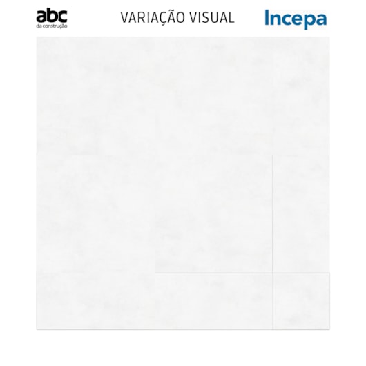 Porcelanato Incepa Polis Off White Acetinado 90x90cm Retificado  - Imagem principal - 56be4718-ead4-45ae-9a0f-82816fb71fa3