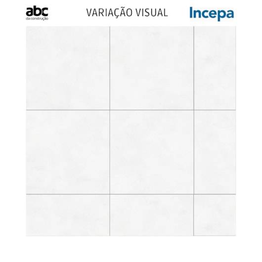 Porcelanato Incepa Polis Off White Polido 90x90cm Retificado - Imagem principal - c1f7d9f2-ae70-48f5-ab41-95b70cedf819