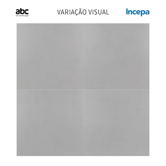 Porcelanato Incepa Pro Cement Acetinado 60x60cm Cinza Retificado  - Imagem principal - de8f1622-7480-411b-a11f-7272ccb2546e