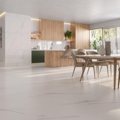 Porcelanato Incesa Calacata Imperial Polido 90x90cm Retificado