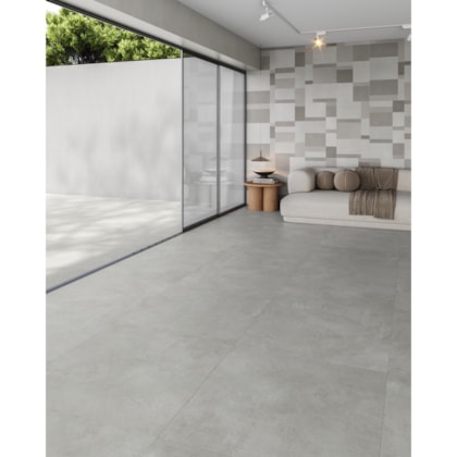 Porcelanato Incesa Detroit Gray Cetim 90x90cm Retificado