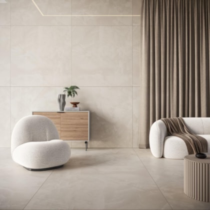 Porcelanato Incesa Dream Off White Polido 80x80cm Retificado