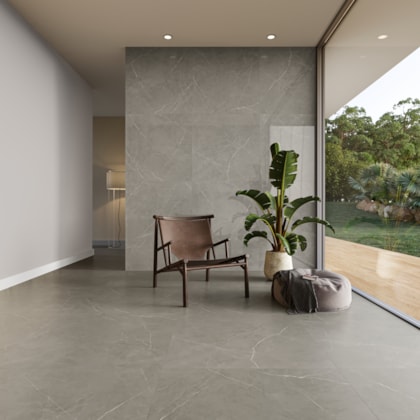Porcelanato Incesa Essence Cinza Cetim 80x80cm Retificado