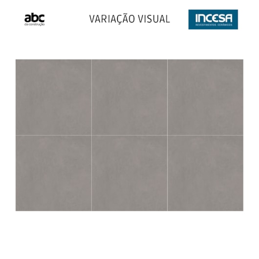 Porcelanato Incesa Habitar Cinza Cetim 80x80cm Retificado - Imagem principal - adc558b8-caa5-4ea2-bd2c-3d830210ecef