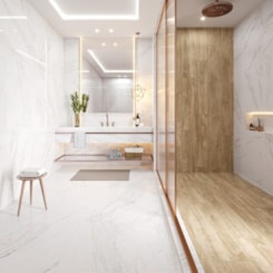 Porcelanato Incesa Marmo Calacata Polido 90x90cm Retificado
