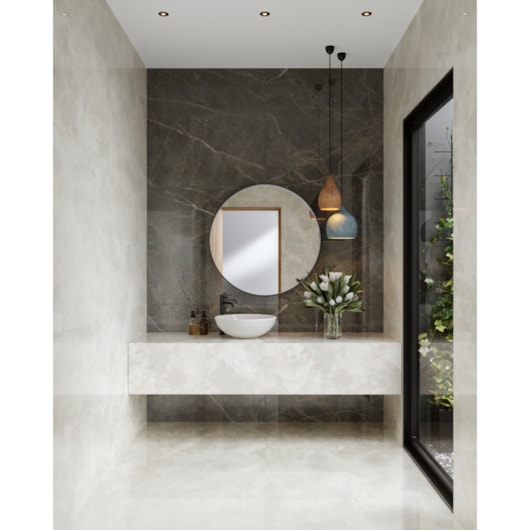 Porcelanato Incesa Olimpo White Polido 90x90cm Retificado - Imagem principal - 79ebe52d-946b-4af8-93f7-2d5c5253f625