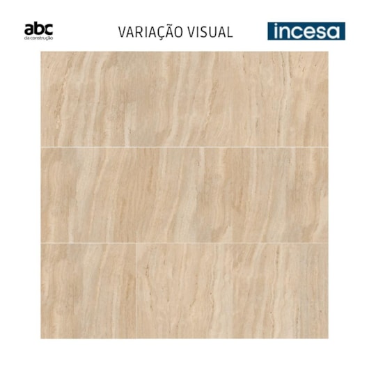 Porcelanato Incesa Travertino Bege Cetim Acetinado 80x80cm Retificado - Imagem principal - 056d7693-825c-4957-9a33-2ae5c8b4c3f3