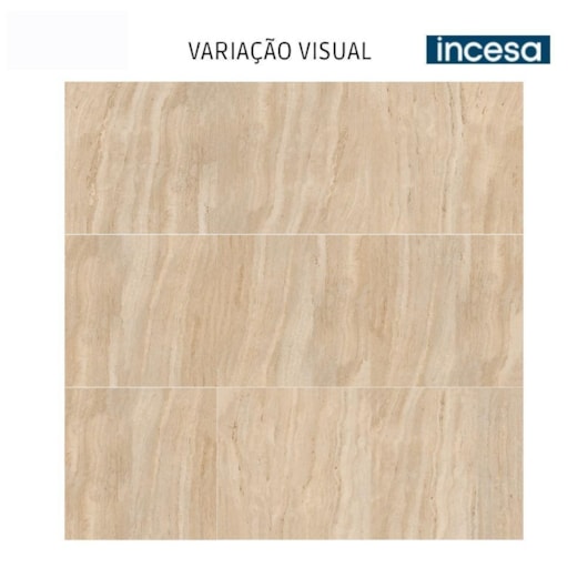Porcelanato Incesa Travertino Bege Cetim Acetinado 80x80cm Retificado - Imagem principal - cb68cfc9-fe5b-4d50-9d33-5d3cb7086b5f