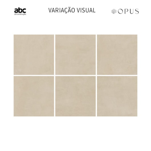 Porcelanato Opus Max Everest Acetinado Beige 71x71cm Retificado - Imagem principal - 1cf98590-d90f-4301-aa40-d6e9a341818b