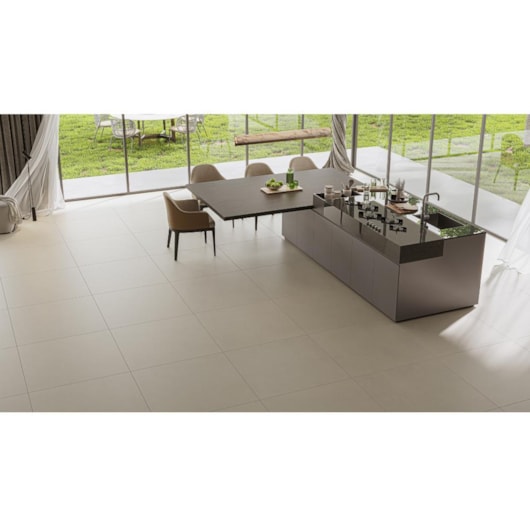 Porcelanato Opus Max Everest Acetinado Grigio 71x71cm Retificado - Imagem principal - 9579b3b6-5809-4609-bb59-2f3135852e0f