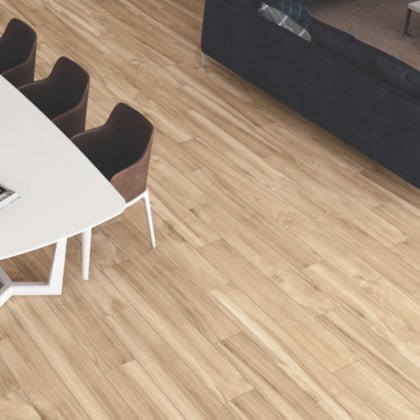 Porcelanato Portinari Abitare Hd Acetinado Bege 19x117cm Retificado