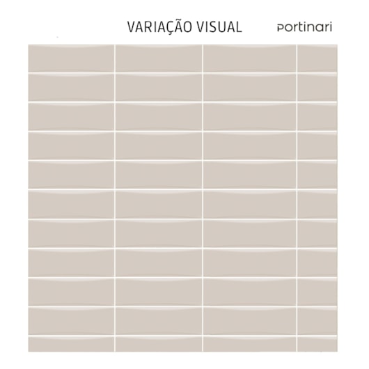 Porcelanato Portinari Bella Vita Cr Lux 8x25cm Bold - Imagem principal - 1e896d56-fdf9-47fe-a5e0-75dfaaeaef22